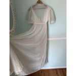 VINTAGE DREAM AWAY WHITE with PINK SIZE MEDIUM NIGHTGOWN ROBE SET 4190 #11139 Photo 7