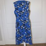 CAbi NWOT  #5576 Untamed Electric Blue Floral Dress Size Medium Photo 4
