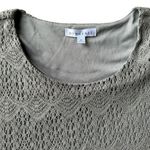 Downeast NWT Peaceful Embroidered Scalloped Dress frosty grey size large Photo 7