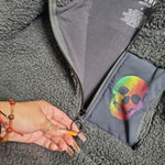 Torrid  Sherpa Active Jacket Skull Grey Photo 9