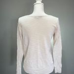 Loft CLEARANCE! White Casual Crewneck Sweater Size S EUC Photo 1