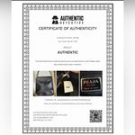 Prada VINTAGE METAL HANDLE BLACK LEATHER BAG RARE WITH COA Photo 15