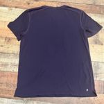 Peloton Women's Purple Monochrome Logo Performance Shirt Sz M Stretch Ride Run Photo 2