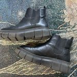 BP Nordstrom Black Lace‑Up Ankle Boots Sz 6 Women’s Leather Streetwear Staple Photo 7