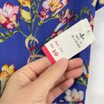 Vintage Herman Geist Blue Floral Print Blazer & Maxi Dress 2 Piece Matching Set Size 8 Photo 10