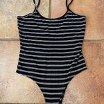 Double Zero Striped tank bodysuit Medium Photo 0