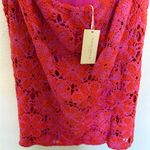 Ramy Brook  Irina Crochet Mini Dress Large Pink and Orange Halter Photo 8