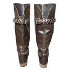 Audrey Brooke Audrey Brooke Women's Brown Leather Knee High Riding "Tony" Boots Size 7 Photo 7