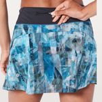 Lululemon Play Off The Pleats Skirt Sun Dazed Multi Blue Super Dark Size 2 Photo 2