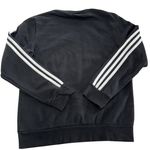 Adidas Sweatshirt Womens Medium Black Three Stripes Crewneck Pullover Logo Photo 1
