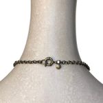 J.Crew Signed Orange and Peach Cabochon Rhinestone Necklace Spring Ring Clasp Photo 4