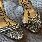 Sam Edelman Size 10 Snakeskin Polka Dot Ankle Strap Stiletto Heels Sandals Photo 1