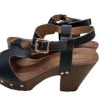 Nature Breeze  WOMEN'S SHOES SZ 6.5 BLACK HEELED T-STRAP‎ SANDALS Photo 3