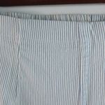 White Stag WS M Beachcombers Pull On Striped Baby Blue Capri Pants Photo 4