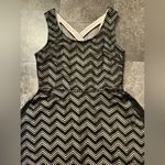 Candie's Candie’s Black and Tan Chevron Sleeveless Dress Photo 1