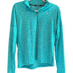 Nike Women's Teal Quarter-Zip Sweatshirt Photo 0