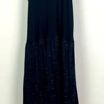 LNA  Heathered Black Ribbed‎ Halter Casual Fit & Flare Dress Photo 0