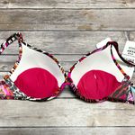 Sunsets Temptress Push Up Underwire Ruched Waistband Bikini Small Ivory Brown Photo 5