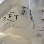 Loft  White Button Up High Waist Skinny Leg Denim 24/00 Photo 5