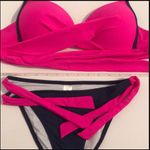 Bikini panties Women Swimsuit Push Up Swimwear Pink Size M Photo 5