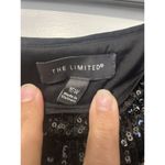 The Limited  Black Sequin Pants High Rise Wide Leg Side Zip Women’s Size 16  W Party Photo 1