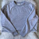 Aerie Size S Distressed Heather Gray Crewneck Sweatshirt Photo 0