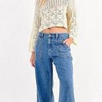 Molly Bracken  wide leg denim pants Photo 0