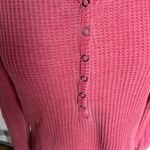 Seven7 Henley Washed Out Vintage Berry Waffle Shirt Comfy Womens New Photo 7