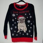 Well Worn  holiday sweater size XL bah humpug christmas dog work party sweater Photo 0