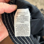 Tommy Hilfiger  Midnight Navy‎ & White Pinstripe Straight Leg Belted Women Size L Photo 4