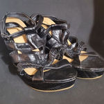 Top Moda  Black Wedge Heel Sandals (10) Photo 0