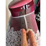 Wedding dress 1950s sheer lace sleeves white button back Photo 3