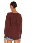 Free People NWT!  Oversized OG Long Sleeve Top in Cherry Cola XS Photo 10