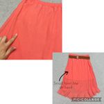 A Byer A. Byer Ruffle Trim Semi Sheer Midi Chiffon High Low Skirt size Small Photo 9