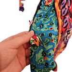 Carole Little Multicolor Vibrant Open Front Crinkle Y2K Hippie Cardigan Size 8 Photo 6