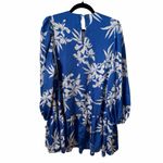 Alexis  Coastal Floral Large Blue Dress Sz L Photo 3