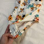 Cupshe Women's Tie Waist Floral Print One Piece Swimsuit Halter Swimwear Photo 3