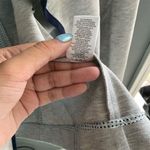 Ellen Tracy Women's Gray Blazer Jacket M Blue Trim Casual Long Sleeve Photo 5