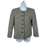 Pendleton Vintage Houndstooth Wool Blazer Size 12 Photo 1