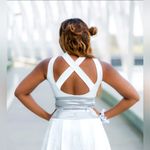 NWT Crowned Athletics Galactic Gals Rebel Princess Long Sports Bra XXXL 3X Large Silver Size undefined Photo 1