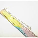 Gold tone and opal T monogram pendant necklace Photo 6