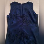 Amanda Smith  Dark Blue Whimsigoth Beaded Floral Mini Dress Photo 4