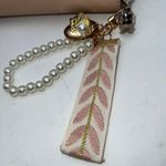 Ted Baker  Pink Faux Leather Zip Around Wallet with Pearl Charm Photo 7