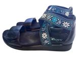 Alegria  Lucia Aqua Floral Strappy Flat Sandals- Women's‎ Size 37/7.5 Photo 2