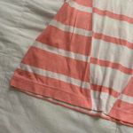 Vintage pink white uneven striped polo shirt Made in Japan Size small Photo 2