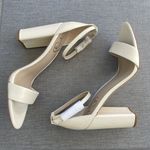 Sam Edelman  Yaro Ankle Strap Sandal Size 9.5 Ivory NWB Wedding Formal Heel Photo 2