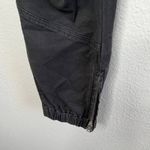 frame denim Frame Womens Trapunto Mid Rise Black Jogger Ankle Zip denim Pants Size 25 Photo 6