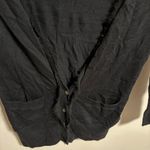 J.Crew  Ruffle Prima Cotton Silk Ruffle Cardigan Black- Size XS Photo 2