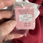 Morilee Madeline Gardner Formal Maxi Dress Sweetheart Flutter Sleeve Bridesmaid Red Size 18 Photo 12