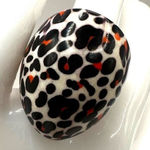 Black and orange leopard cocktail ring Photo 0